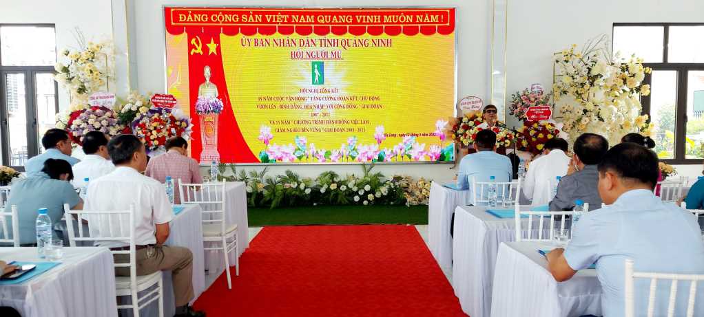 Hội Người mù tỉnh Quảng Ninh tổ chức hội nghị tổng kết 2 chương trình