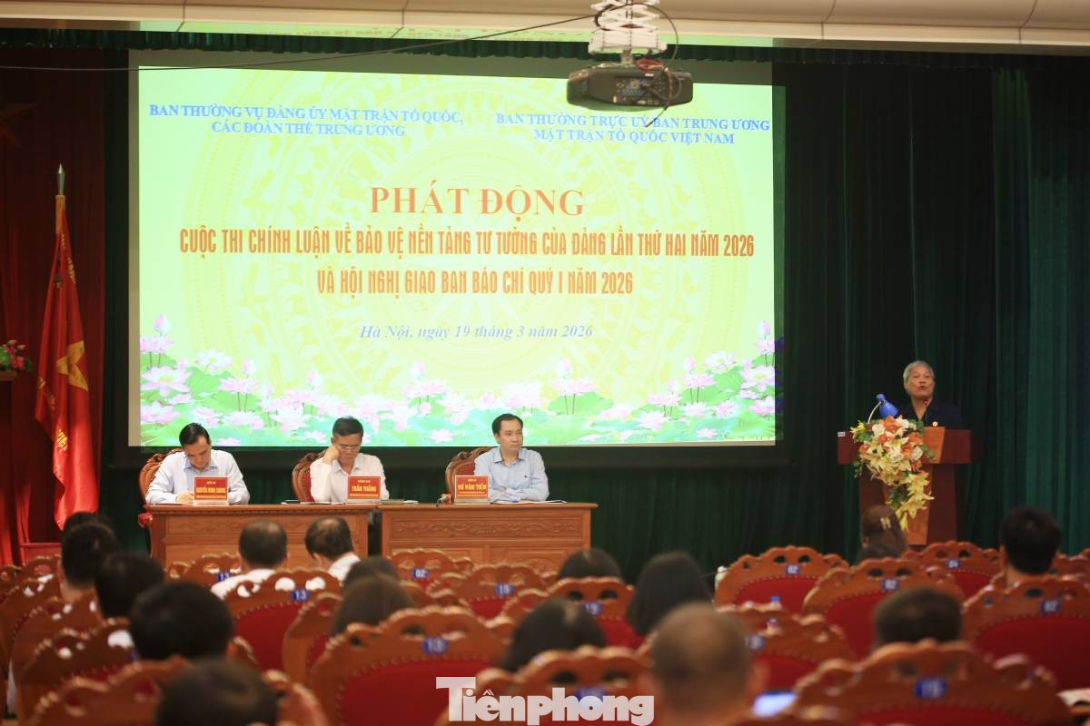 Đảng ủy MTTQ, các đoàn thể Trung ương phát động Cuộc thi chính luận về bảo vệ nền tảng tư tưởng của Đảng lần thứ hai năm 2026 